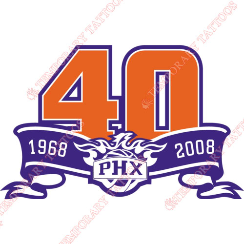 Phoenix Suns Customize Temporary Tattoos Stickers NO.1164